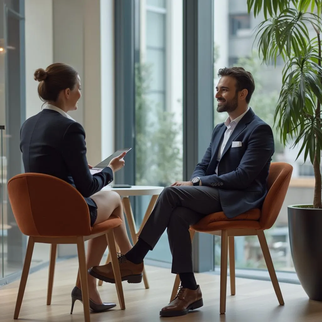 Career transformation coaching session